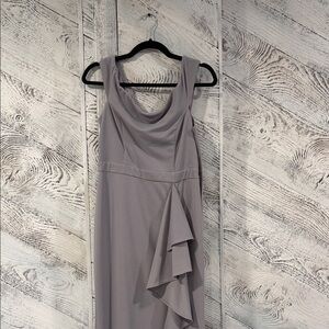 Lulu's Chic Gray Asymmetrical Dress